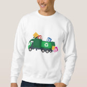 ABC Recycelnd Müllwagen Sweatshirt (Vorderseite)