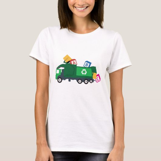 ABC Recycelnd Müllwagen T-Shirt (Vorderseite)