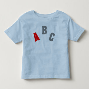 ABC-Rot-Shirt Kleinkind T-shirt