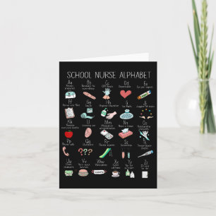 Abc School Nurse Alphabet Nurse Apprecision Nurse Karte