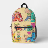 ABC Schul Kids Bedruckter Rucksack (Vorderseite)