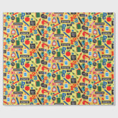 ABC-Schule fantastisch Geschenkpapier (Flach)