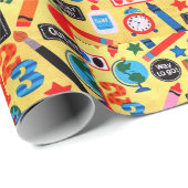 ABC-Schule fantastisch Geschenkpapier (Rolleneckpunkt)