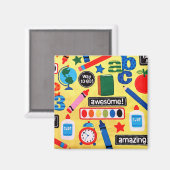 ABC-Schule Phantastisch Magnet (Vorderseite/Rückseite)