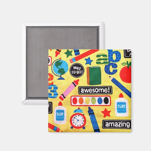 ABC-Schule Phantastisch Magnet (Vorderseite/Rückseite)