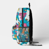 ABC-Schulkinder - Wolken Bedruckter Rucksack (Rechts)