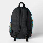 ABC-Schulkinder - Wolken Bedruckter Rucksack (Rückseite)