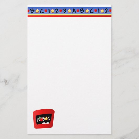 ABC-Schultage Briefpapier (Vorderseite)