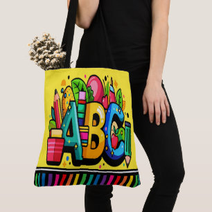 ABC SIEH HER - Siehe Rückseite Tasche