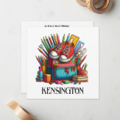 ABC SIEHE MICH AN - SIEHE ZURÜCK MITTEILUNGSKARTE (Vorderseite/Rückseite Beispiel)