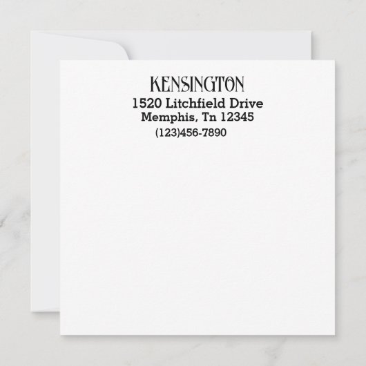 ABC SIEHE MICH AN - SIEHE ZURÜCK MITTEILUNGSKARTE (Rückseite)