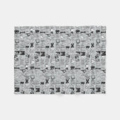 ABC Silber Fleecedecke (Vorderseite (Horizontal))