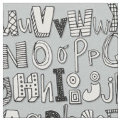 ABC Silber Stoff (Nahaufnahme)