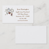 ABC-Stern-Lehrer-Visitenkarte Visitenkarte (Vorne/Hinten)