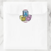 ABC STICKER! RUNDER AUFKLEBER (Tasche)