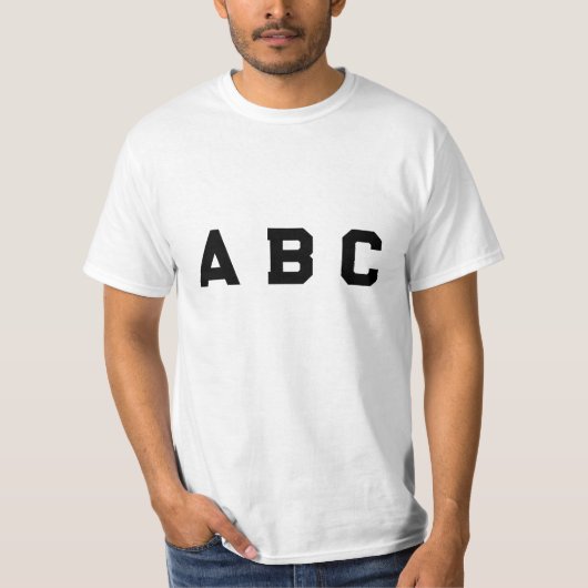 ABC-Stil T-Shirt (Vorderseite)