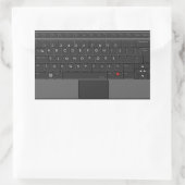 ABC-Tastatur-Aufkleber Rechteckiger Aufkleber (Tasche)