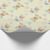 ABC Teddy Bears Geschenkpapier (Ecke)