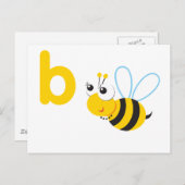ABC-Tier-Betty-Biene Postkarte (Vorne/Hinten)