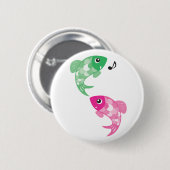 ABC-Tiere - Figaro u. Finzy Fische Button (Vorne & Hinten)
