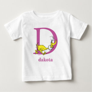 ABC von Dr. Seuss: Buchstabe D - Lila   Name hinzu Baby T-shirt
