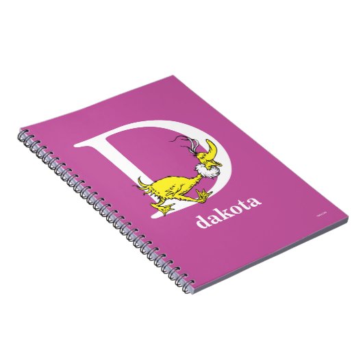 ABC von Dr. Seuss: Buchstabe D - Weiß | Name hinzu Notizblock (Rechte Seite)