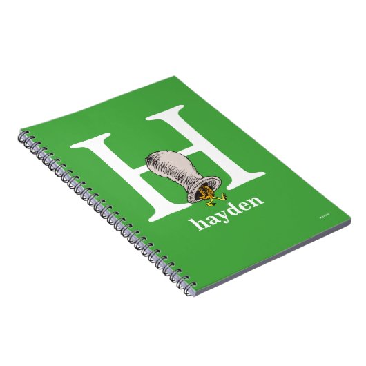 ABC von Dr. Seuss: Buchstabe H - Weiß | Name hinzu Notizblock (Rechte Seite)