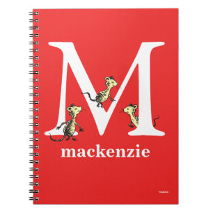ABC von Dr. Seuss: Buchstabe M - Weiß   Name hinzu Notizblock