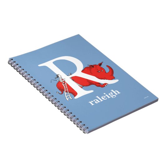 ABC von Dr. Seuss: Buchstabe R - Weiß | Name hinzu Notizblock (Rechte Seite)