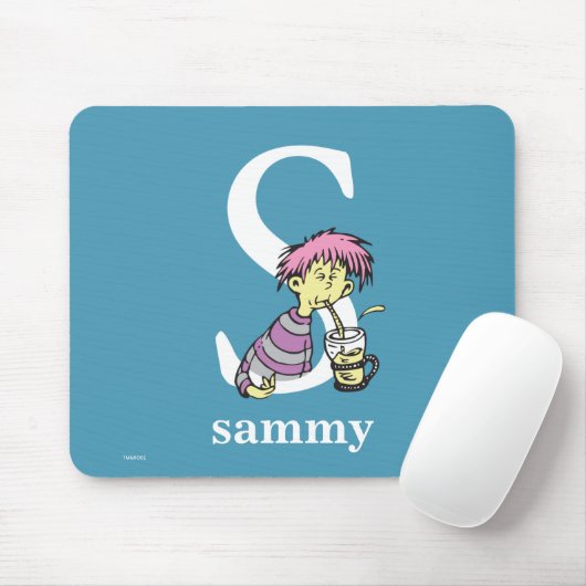 ABC von Dr. Seuss: Buchstabe S - Weiß | Name hinzu Mousepad (Mit Mouse)