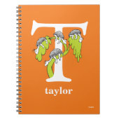 ABC von Dr. Seuss: Buchstabe T - Weiß | Name hinzu Notizblock (Vorderseite)