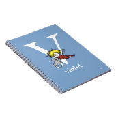 ABC von Dr. Seuss: Buchstabe V - Weiß | Name hinzu Notizblock (Rechte Seite)