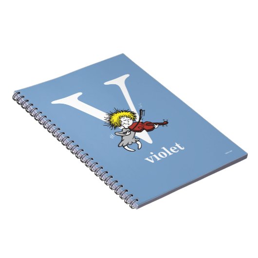 ABC von Dr. Seuss: Buchstabe V - Weiß | Name hinzu Notizblock (Rechte Seite)