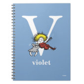 ABC von Dr. Seuss: Buchstabe V - Weiß | Name hinzu Notizblock (Vorderseite)