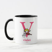 ABC von Dr. Seuss: Letter V - Pink | Name hinzufüg Tasse (Links)