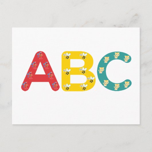 ABC von PaddleDuck Postkarte (Vorderseite)
