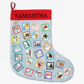 ABC Weihnachts-Strumpf Großer Weihnachtsstrumpf (Vorderseite)