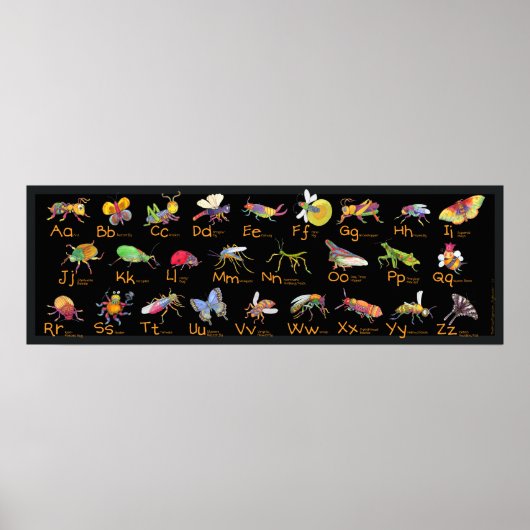 ABC Whimsical Bugs Poster (Vorne)