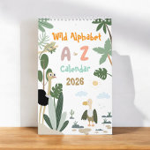 ABC-Wildtier-Alphabet-Kinder-Bildungskalender Kalender