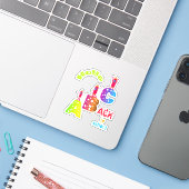 ABC Zurück zur Schule Aufkleber (Laptop mit iPhone)
