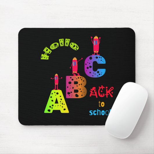 ABC Zurück zur Schule Mousepad (Mit Mouse)