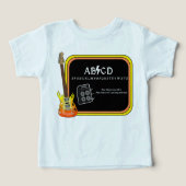 ABCD Alphabet AC/DC Spoof T - Shirt (Design Vorderseite)