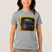ABCD Alphabet AC/DC Spoof T - Shirt (Vorderseite)