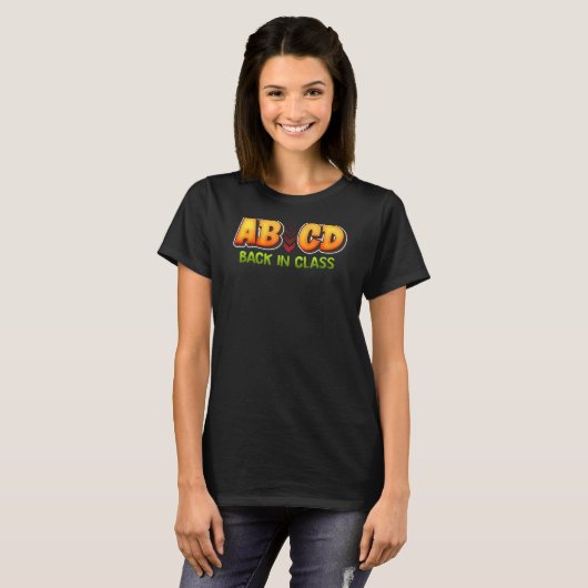 ABCD Back in Class Teacher T-Shirt (Vorne ganz)