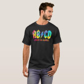 Abcd Back In Class Tie Dye Back To School Teacher T-Shirt (Vorne ganz)