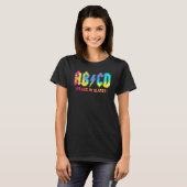 Abcd Back In Class Tie Dye Back To School Teacher T-Shirt (Vorne ganz)