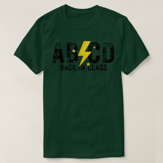 ABCD Back in Klasse 4 T-Shirt (Design vorne)