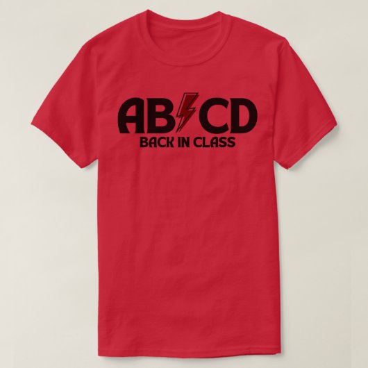 ABCD Back in Klasse 7 T-Shirt (Design vorne)