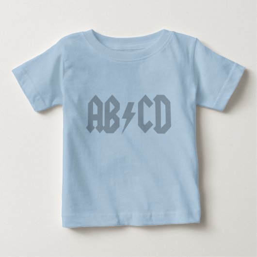 ABCD Blitz-Bolzen Baby T-shirt (Vorderseite)