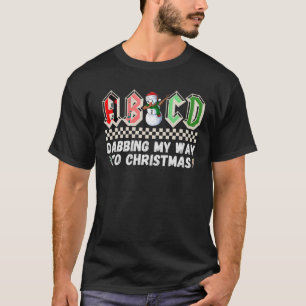 ABCD, die meinen Weg zu Weihnachten-Schneemann-Leh T-Shirt
